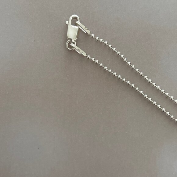 LANGUAGE OF STONES Sterling Hollow Form Two Sided Floral Pendant Necklace: NWOT! - Picture 10 of 10